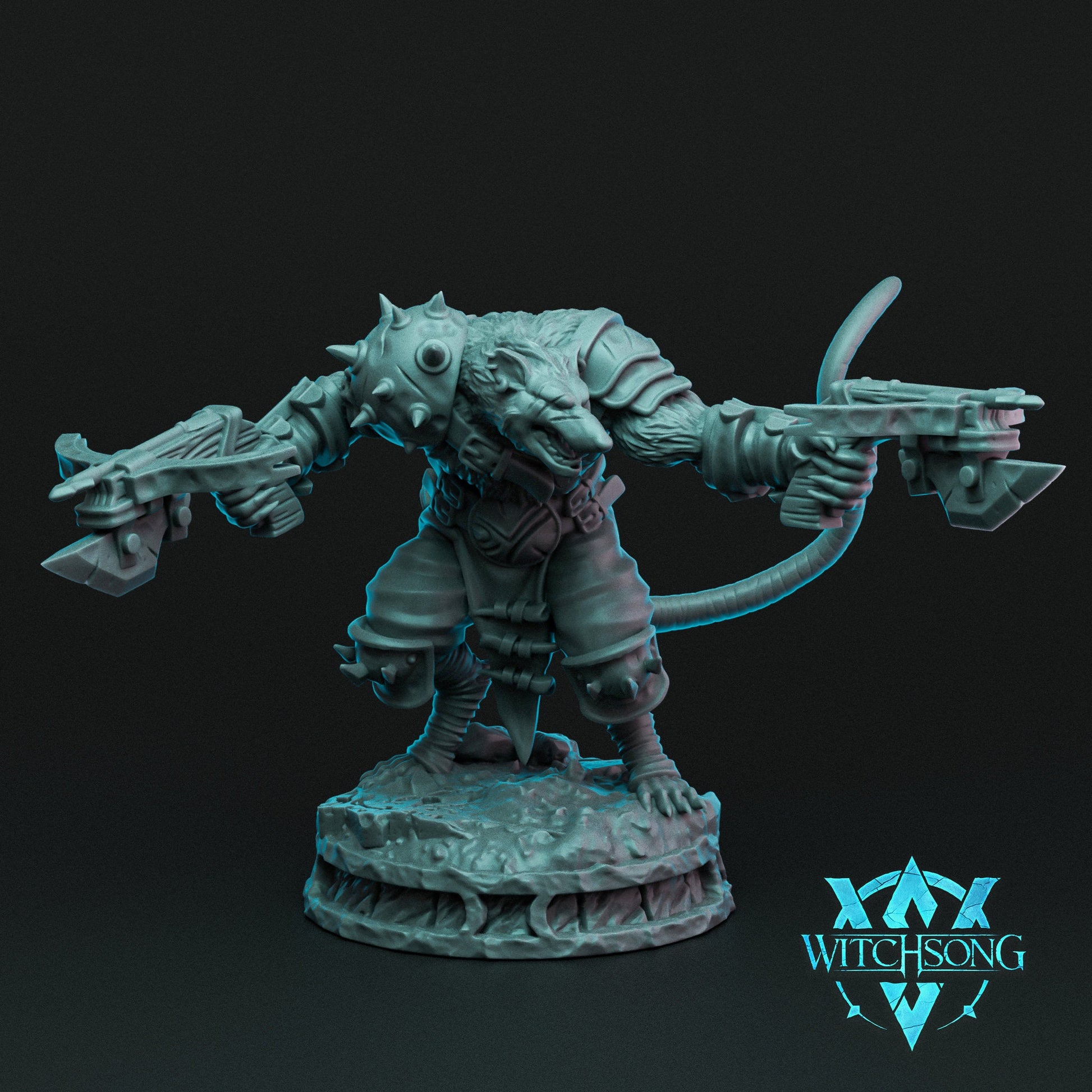 Wererats, Witchsong Miniatures | Dungeons and Dragons | Pathfinder | Table Top RPG | 3D Printed Model