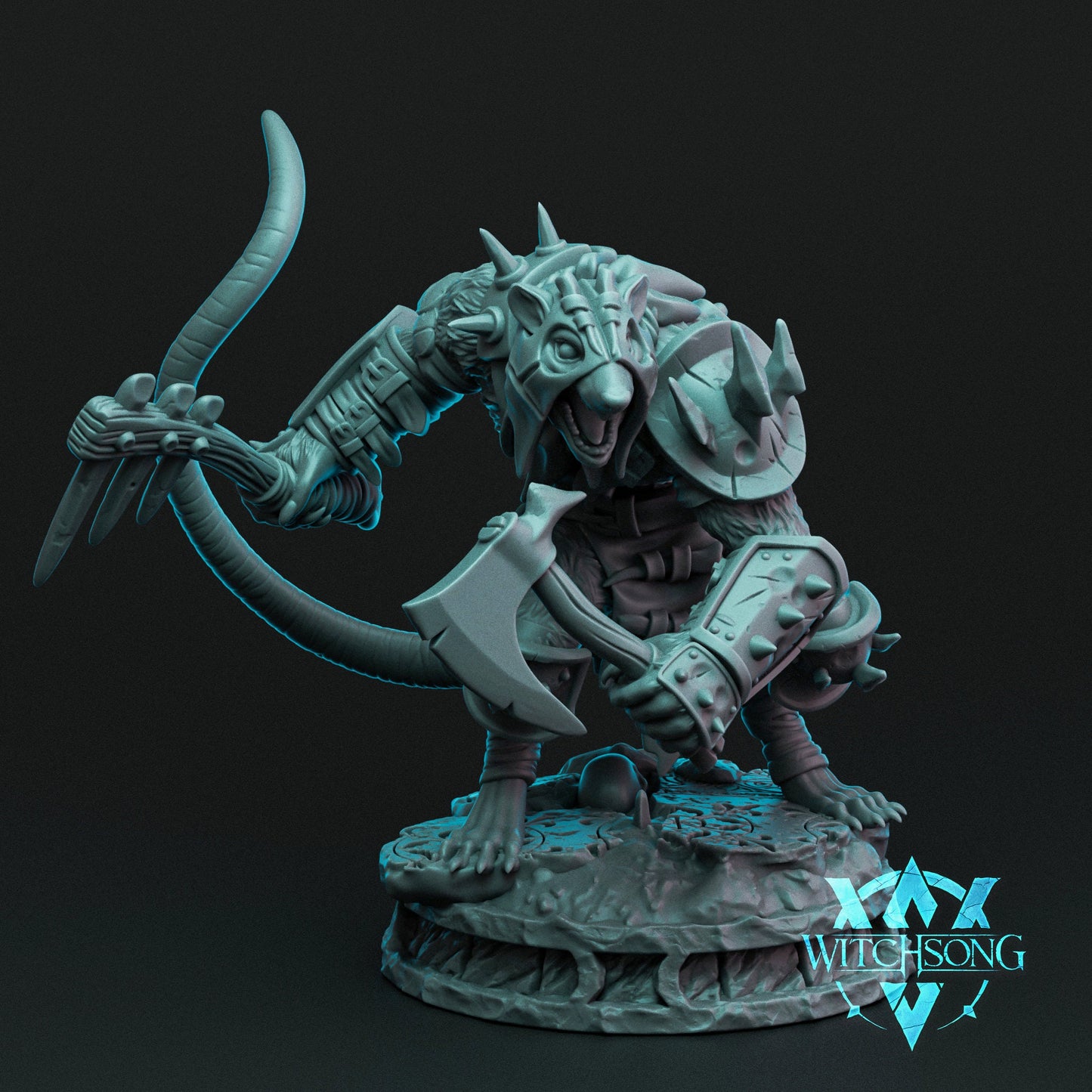 Wererats, Witchsong Miniatures | Dungeons and Dragons | Pathfinder | Table Top RPG | 3D Printed Model