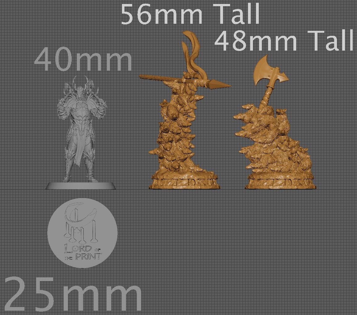 Rat Swarm, Witchsong Miniatures | Dungeons and Dragons | Pathfinder | Table Top RPG | 3D Printed Model