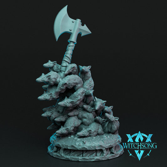 Rat Swarm, Witchsong Miniatures | Dungeons and Dragons | Pathfinder | Table Top RPG | 3D Printed Model