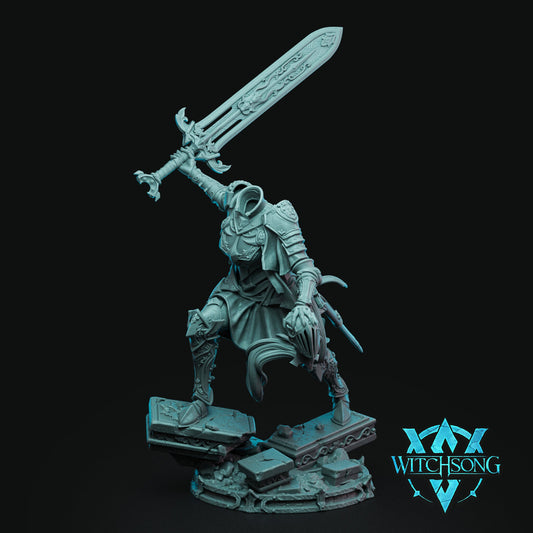 Divine Dullahan, Witchsong Miniatures | Dungeons and Dragons | Pathfinder | Table Top RPG | 3D Printed Model