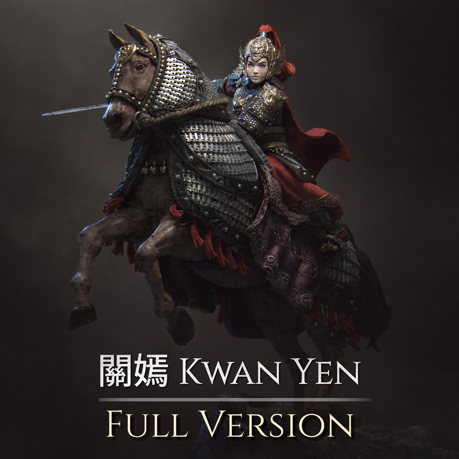 Kwan Yen, Mounted, Powerful NPC, Ernest Nemirovsky | Dungeons and Dragons | Pathfinder | Table Top RPG | 3D Printed Model