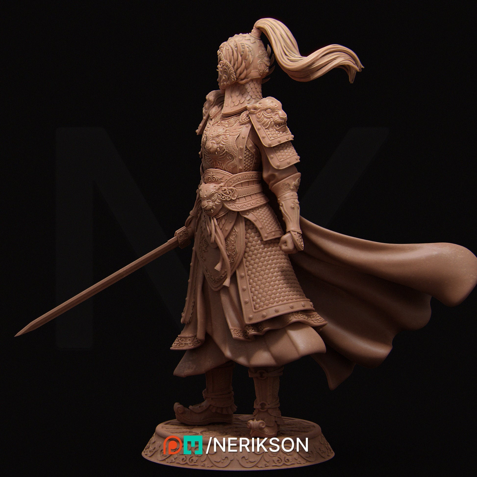 Kwan Yen, Standalone | Aussie 3D Printed Miniatures and Terrain