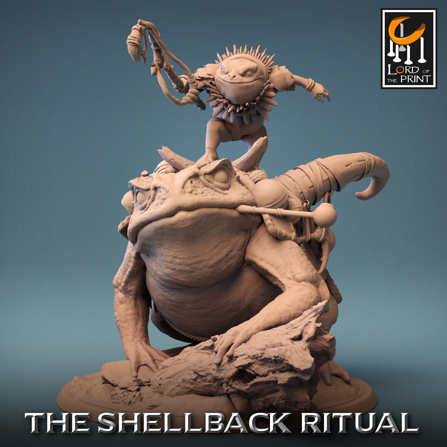 Toad Riders, The Shellback Ritual, Lord of the Print | Dungeons and Dragons | Pathfinder | Table Top RPG | 3D Printed Model