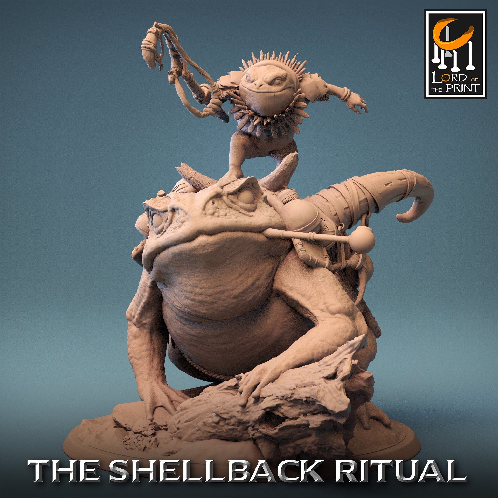 Toad Riders, The Shellback Ritual, Lord of the Print | Dungeons and Dragons | Pathfinder | Table Top RPG | 3D Printed Model