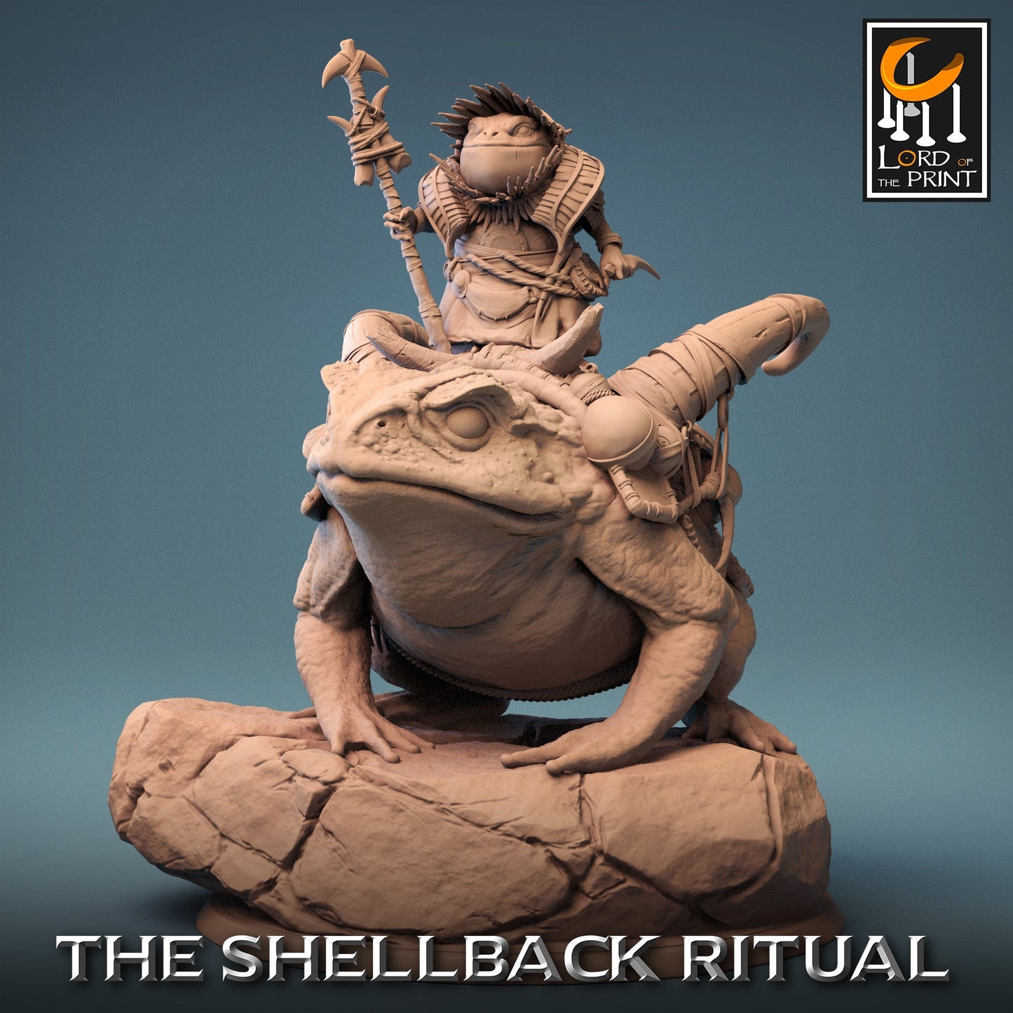 Toad Riders, The Shellback Ritual, Lord of the Print | Dungeons and Dragons | Pathfinder | Table Top RPG | 3D Printed Model