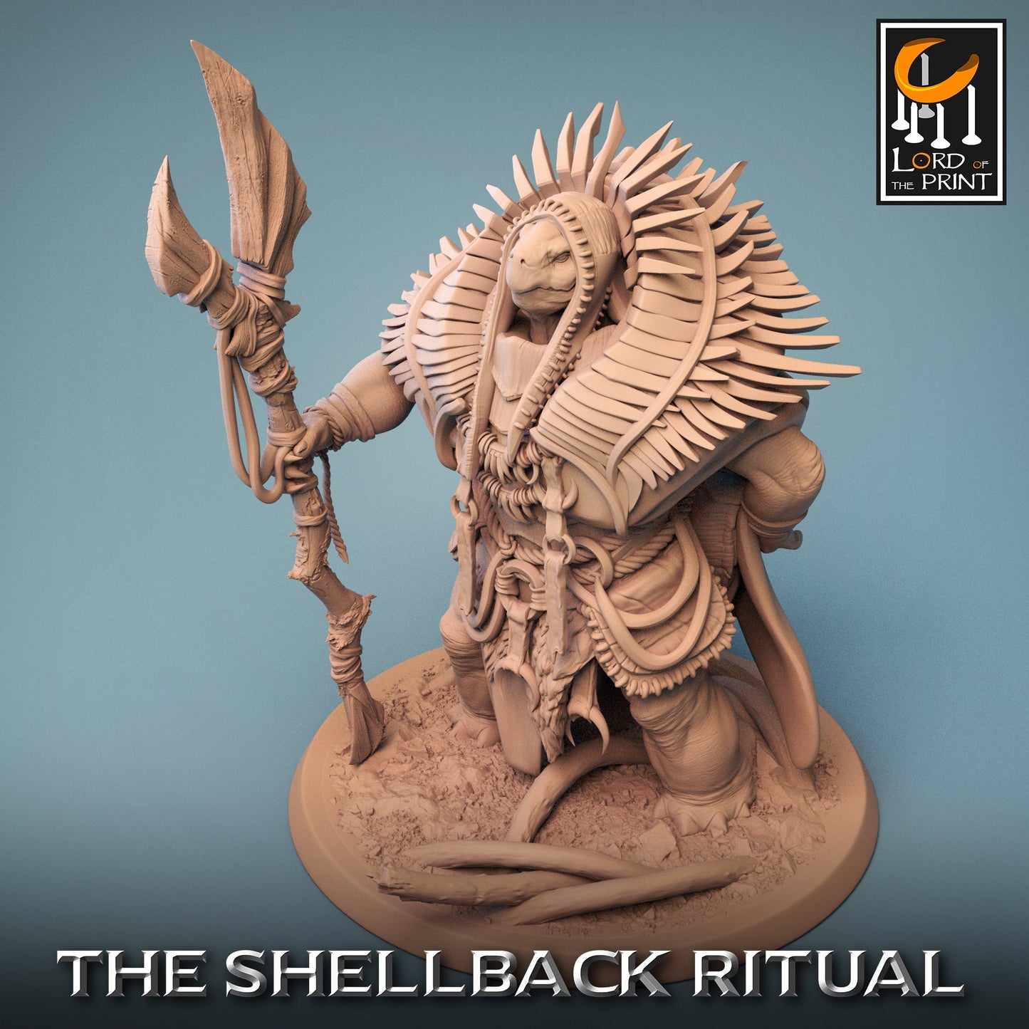 Shellback Shamans, Shellback Ritual, Powerful NPC, Lord of the Print | Dungeons and Dragons | Pathfinder | Table Top RPG | 3D Printed Model