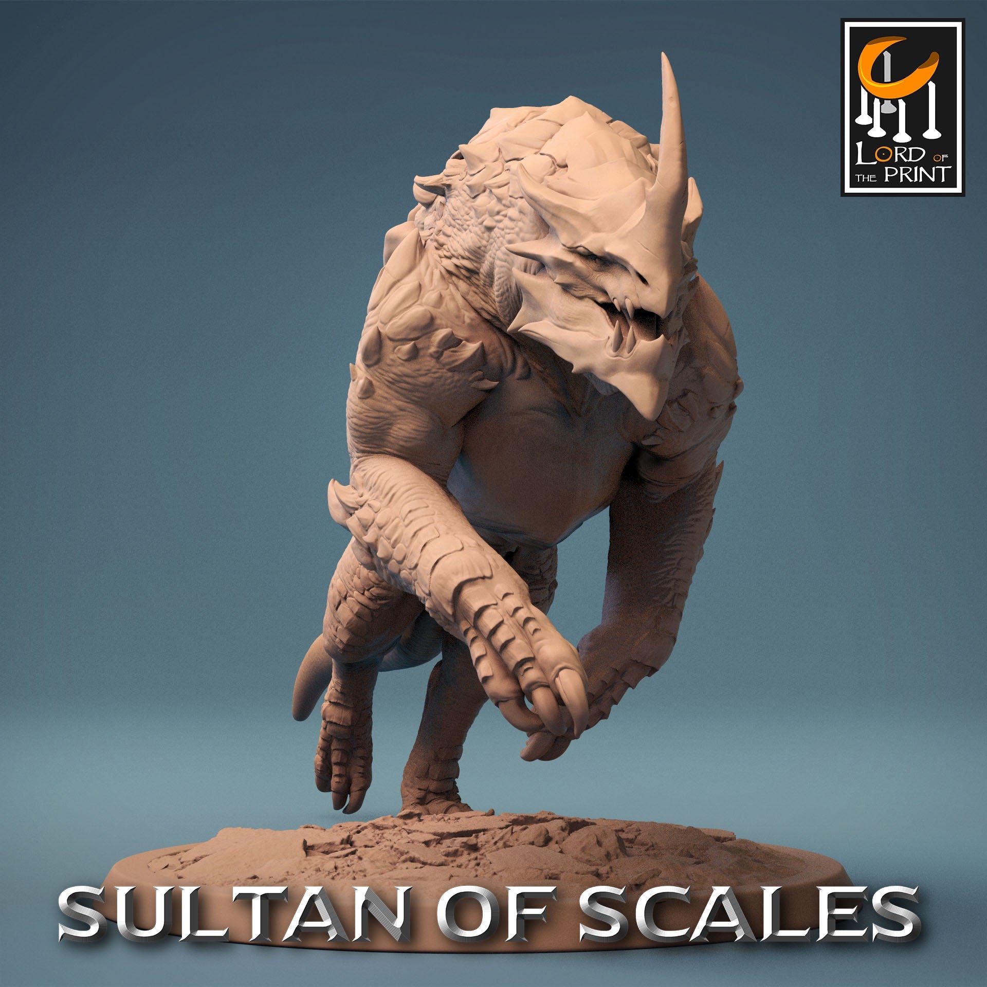 Wild Drakes, Sultan of the Sands, Lord of the Print | Dungeons and Dragons | Pathfinder | Table Top RPG | 3D Printed Model