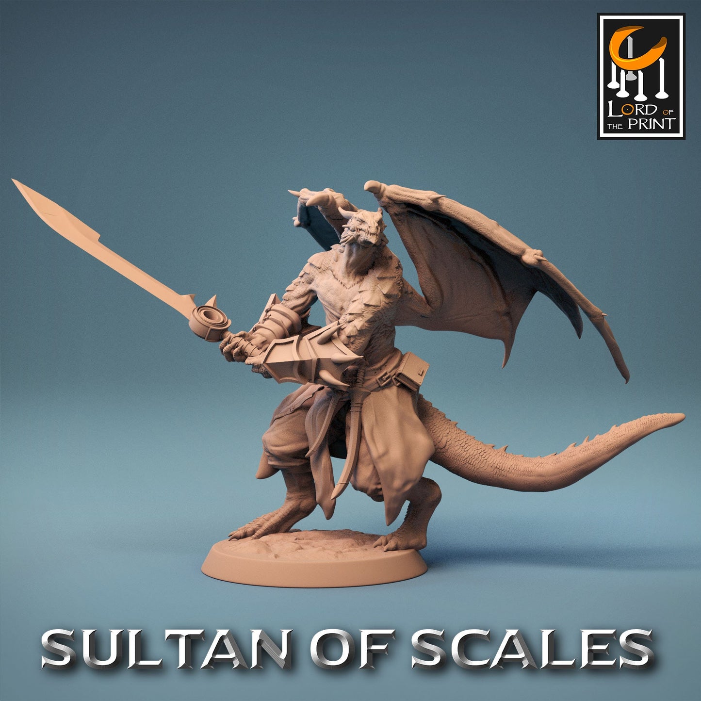 Dragonborn Soldiers, Pack 1, Sultan of the Sands, Lord of the Print | Dungeons and Dragons | Pathfinder | Table Top RPG | 3D Printed Model