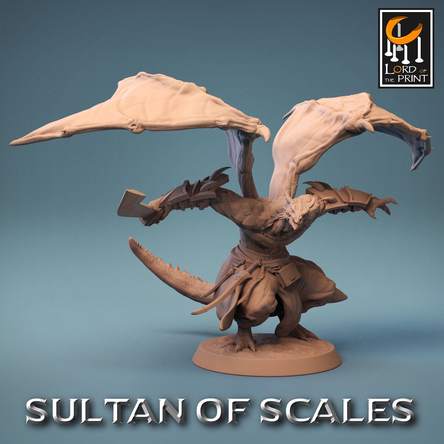 Dragonborn Soldiers, Pack 1, Sultan of the Sands, Lord of the Print | Dungeons and Dragons | Pathfinder | Table Top RPG | 3D Printed Model