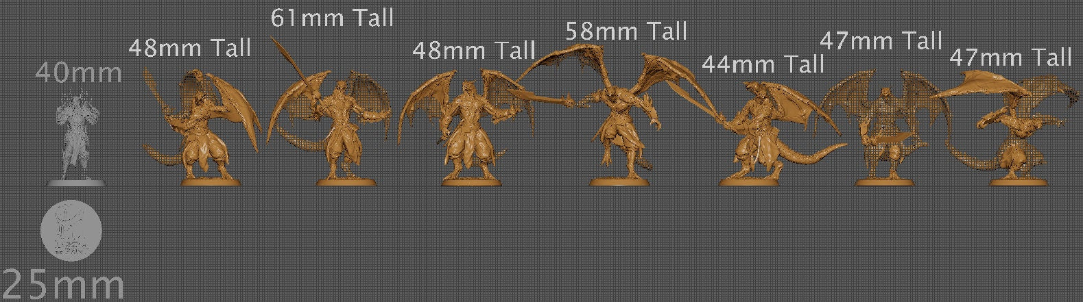 Dragonborn Soldiers, Pack 1 | Aussie 3D Printed Miniatures and Terrain