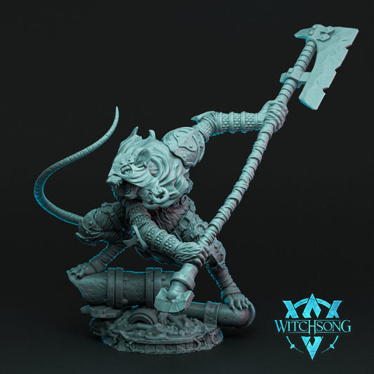 Grandrat Brute, Witchsong Miniatures | Dungeons and Dragons | Pathfinder | Table Top RPG | 3D Printed Model