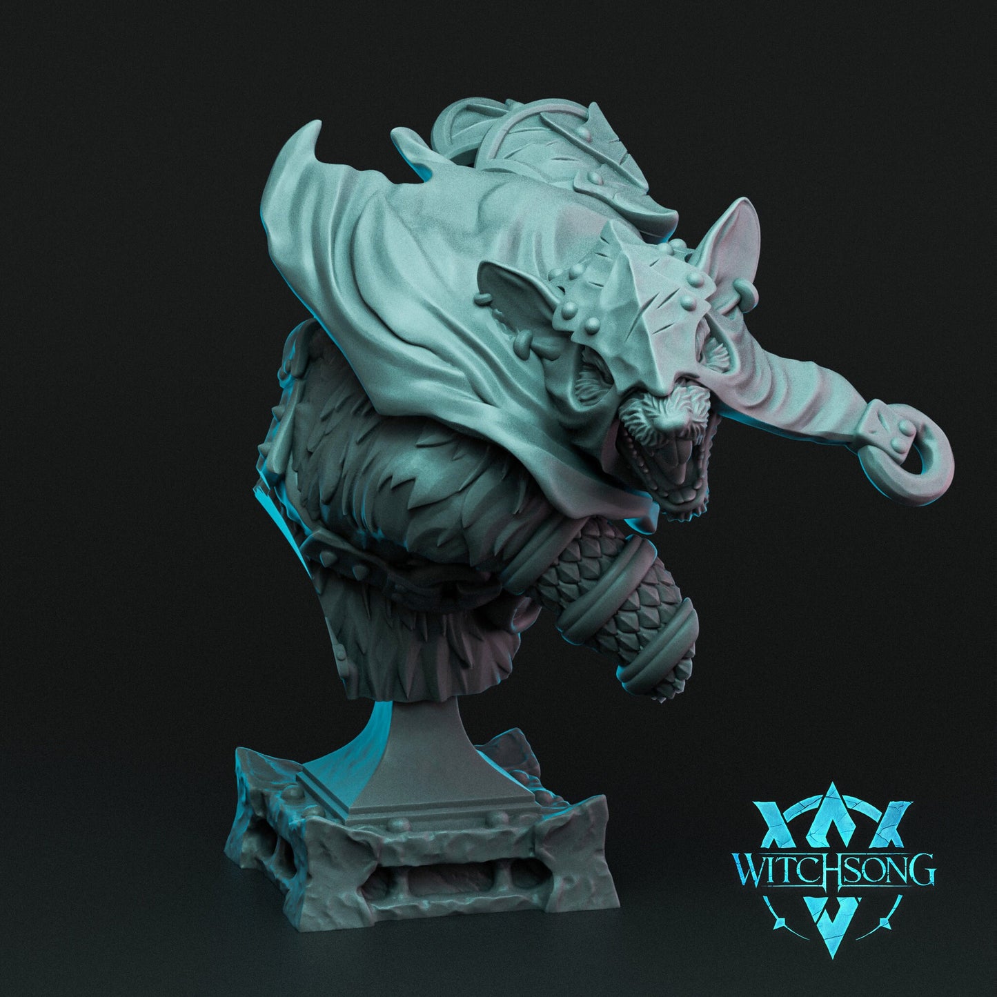 Grandrat Brute, Witchsong Miniatures | Dungeons and Dragons | Pathfinder | Table Top RPG | 3D Printed Model