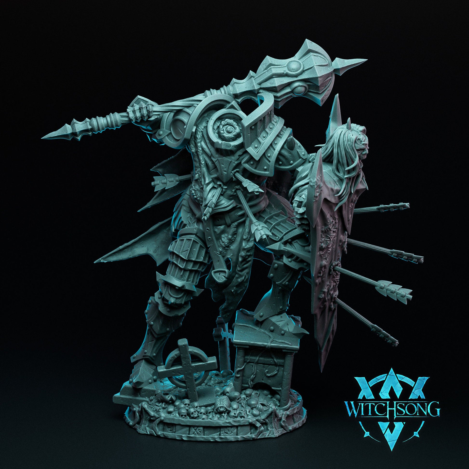 The Colossal Knight, Witchsong Miniatures | Dungeons and Dragons | Pathfinder | Table Top RPG | 3D Printed Model