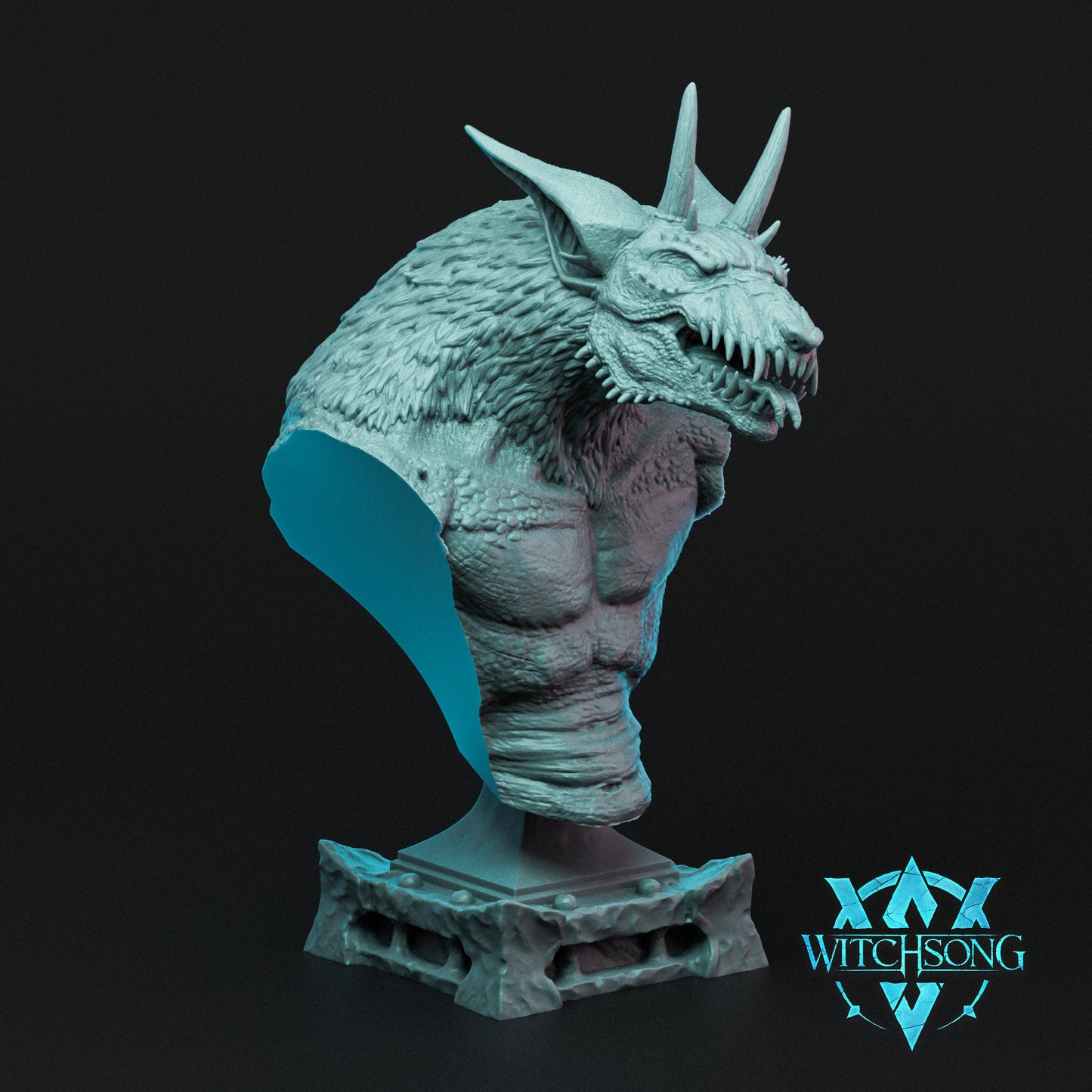 The Gargoyle, Witchsong Miniatures | Dungeons and Dragons | Pathfinder | Table Top RPG | 3D Printed Model