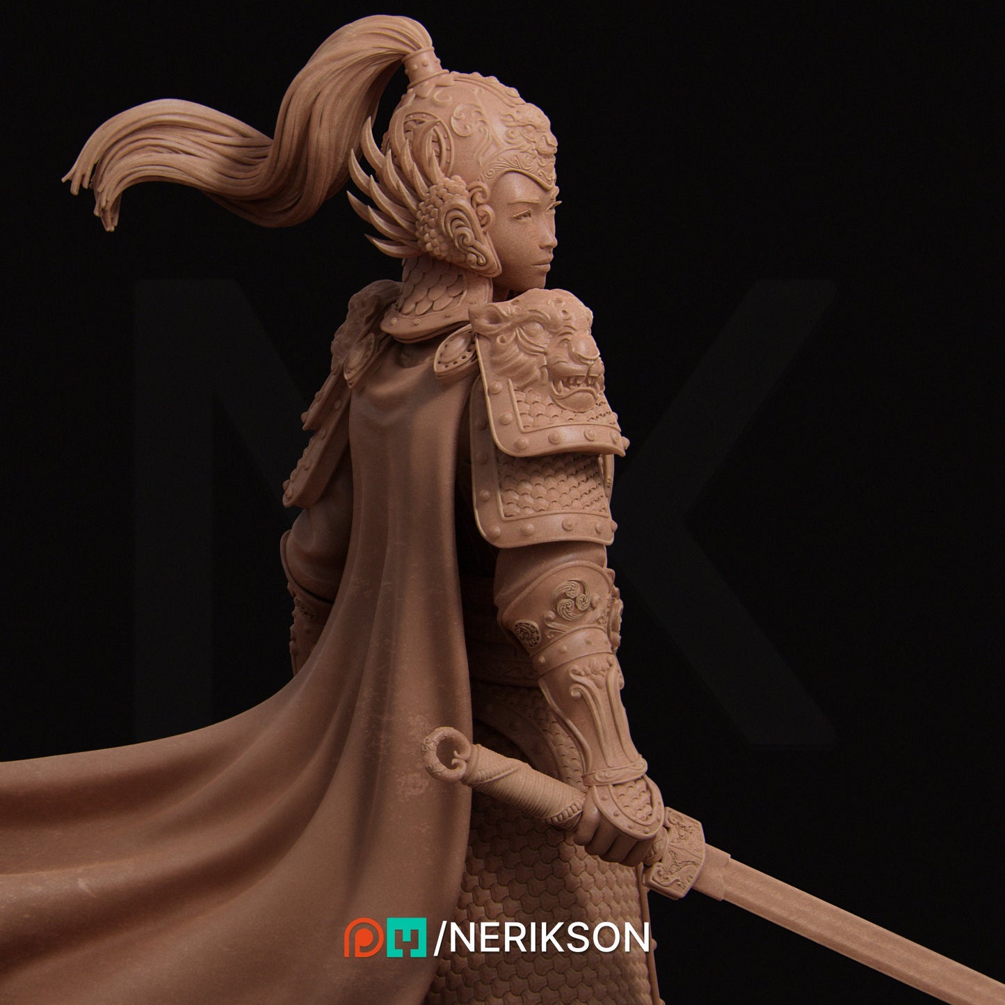 Kwan Yen, Standalone | Aussie 3D Printed Miniatures and Terrain