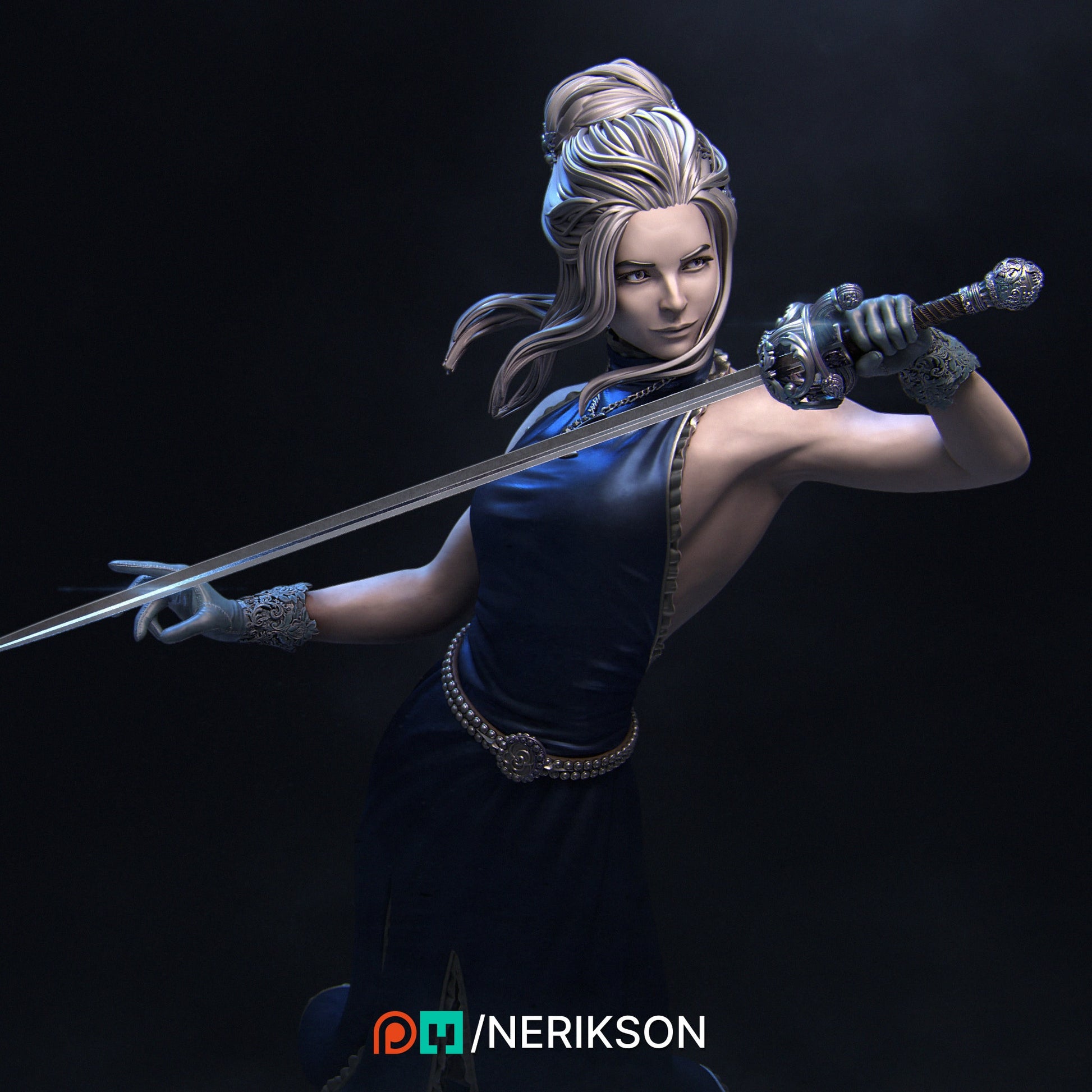 Luna, Standalone, Powerful NPC, Ernest Nemirovsky | Dungeons and Dragons | Pathfinder | Table Top RPG | 3D Printed Model