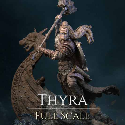 Thyra, Full Statue, Powerful NPC, Ernest Nemirovsky | Dungeons and Dragons | Pathfinder | Table Top RPG | 3D Printed Model