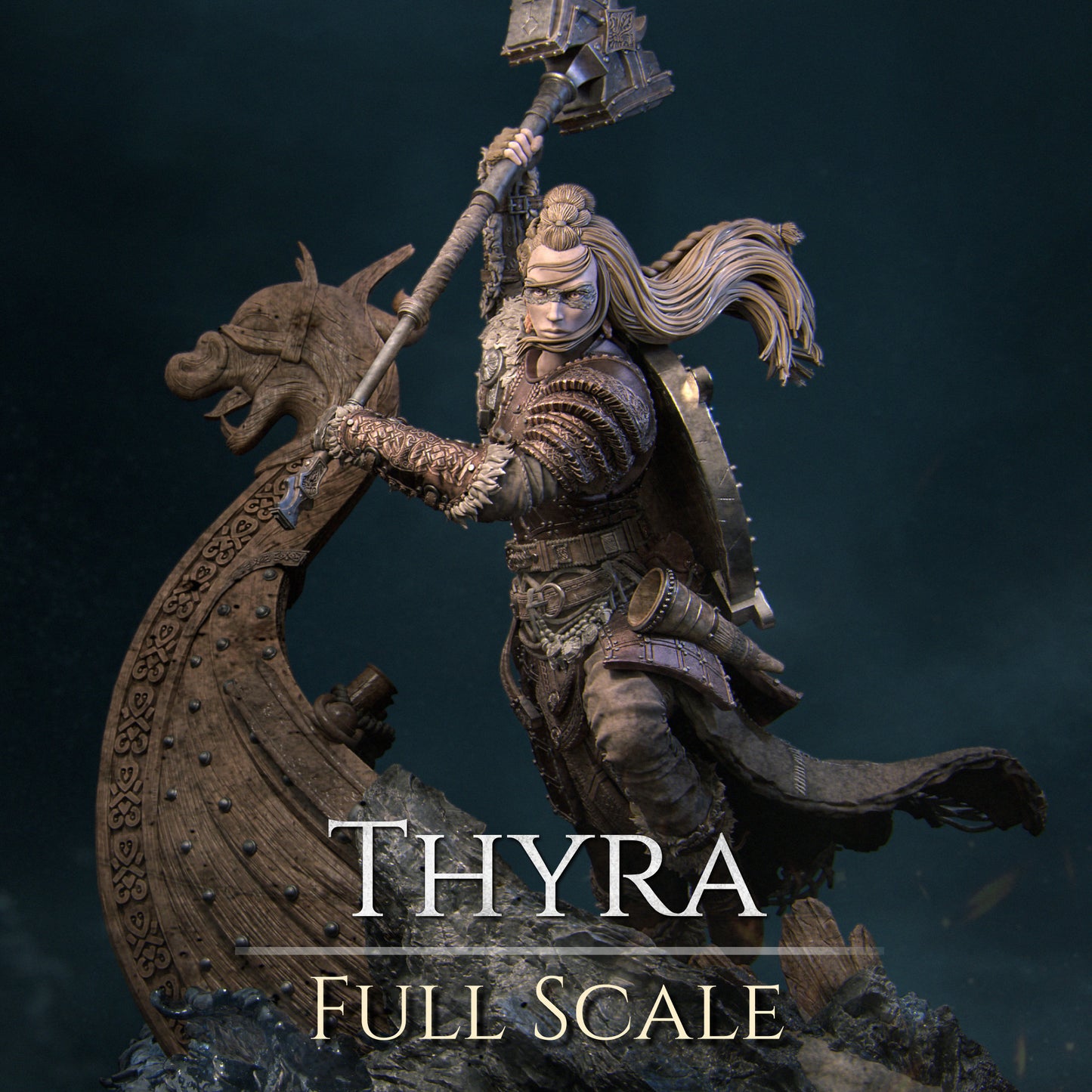 Thyra, Full Statue | Aussie 3D Printed Miniatures and Terrain