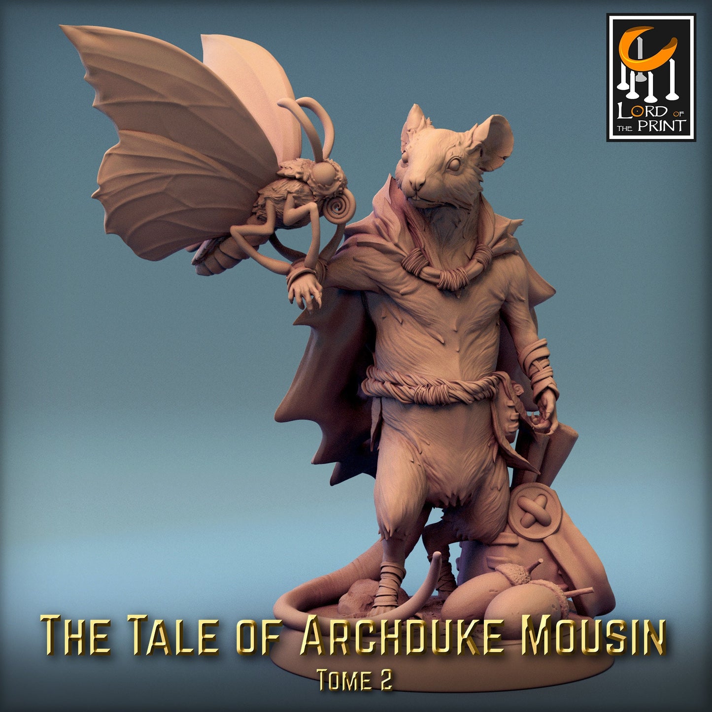 Peasant Adventurer Mice 2! Archduke Mousin, Lord of the Print | Dungeons and Dragons | Pathfinder | Table Top RPG | 3D Printed Model