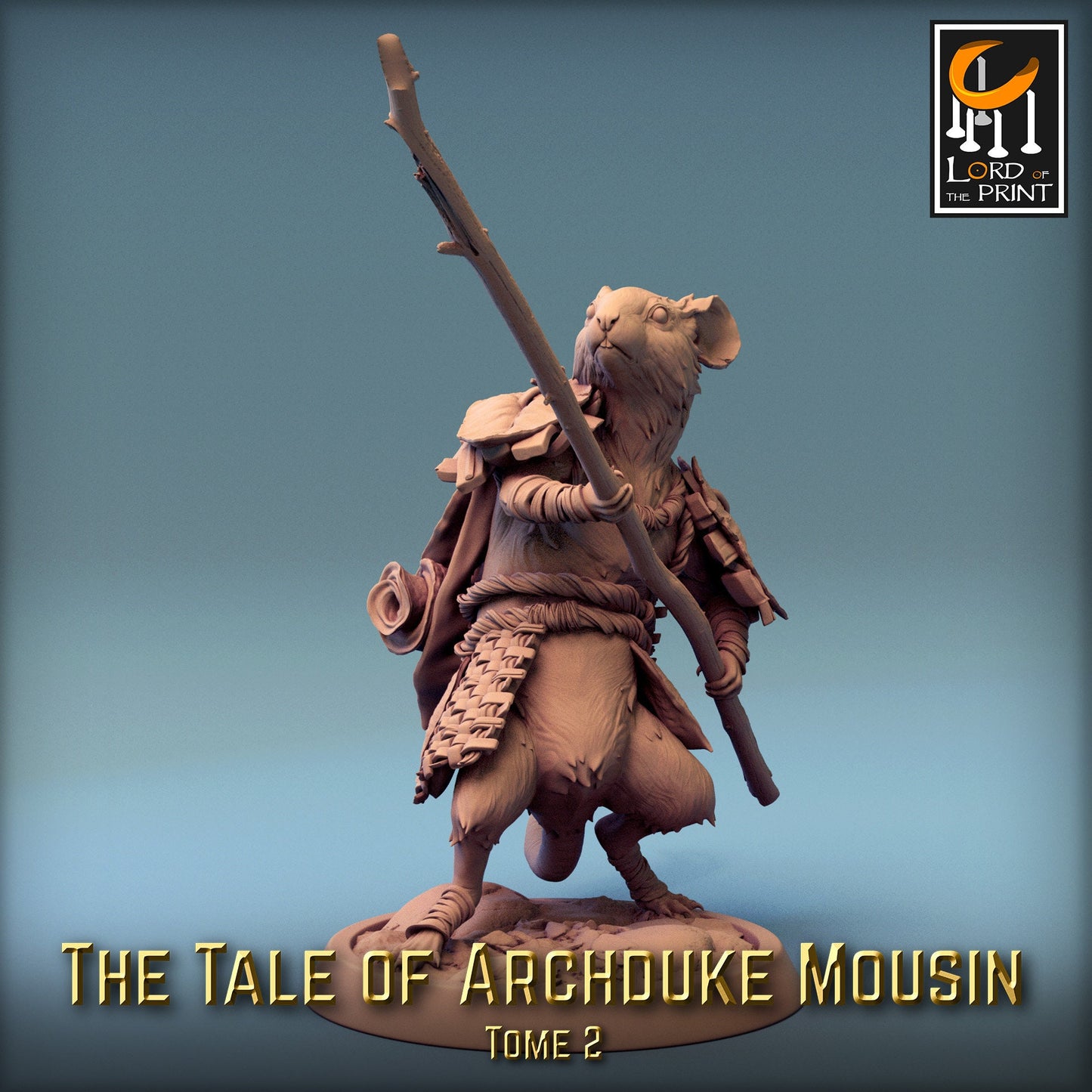 Peasant Adventurer Mice 2! Archduke Mousin, Lord of the Print | Dungeons and Dragons | Pathfinder | Table Top RPG | 3D Printed Model