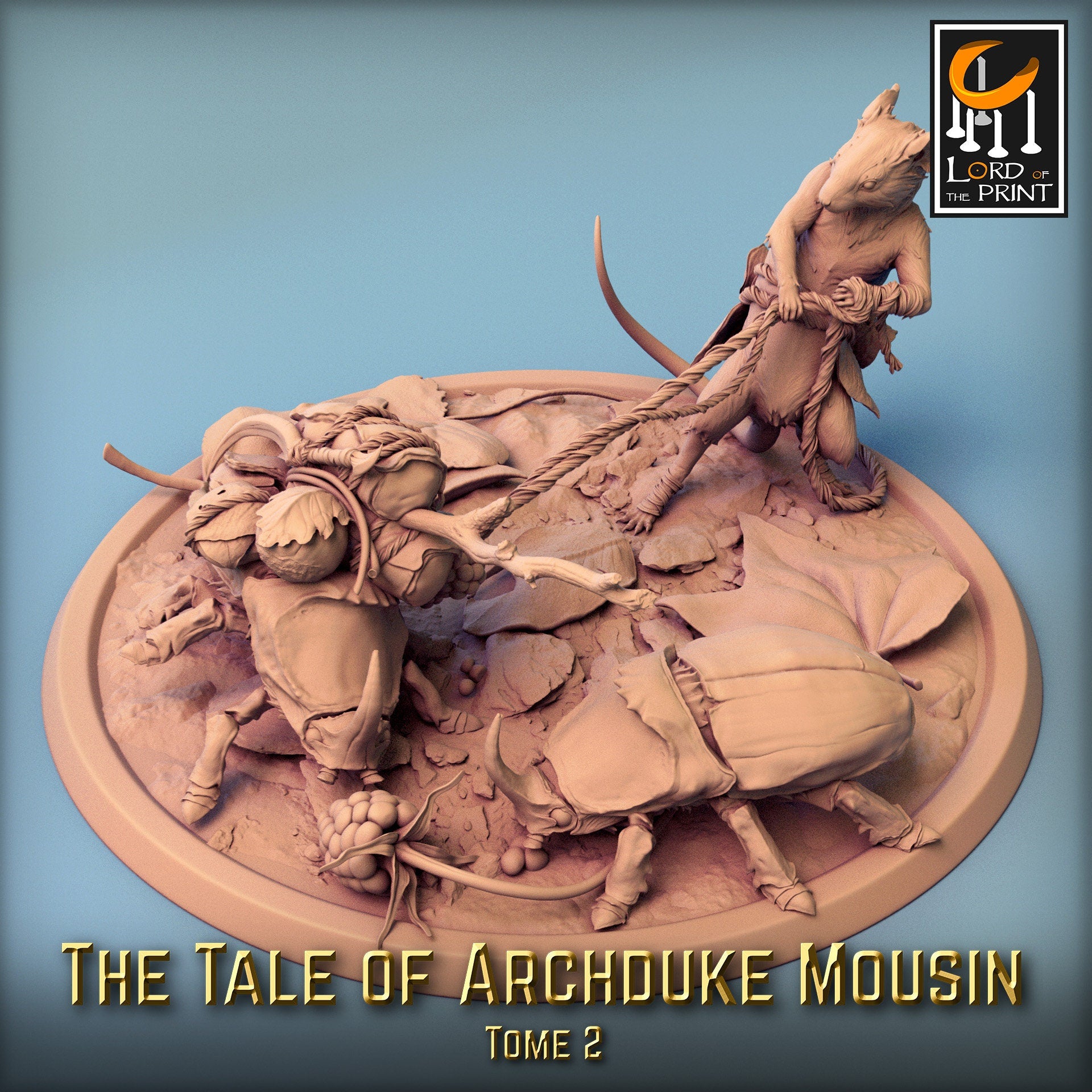 Mouse folk Villagers! Archduke Mousin, Lord of the Print | Dungeons and Dragons | Pathfinder | Table Top RPG | 3D Printed Model