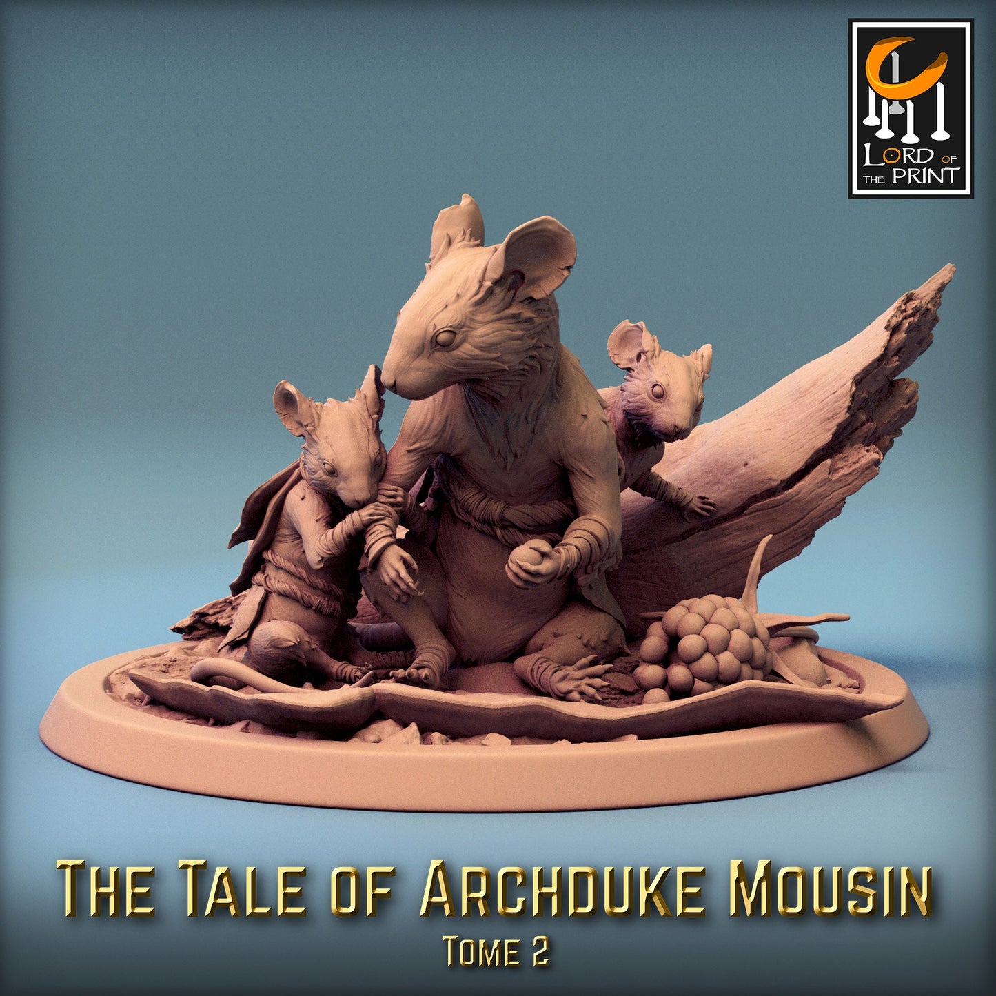 Mouse folk Villagers! Archduke Mousin, Lord of the Print | Dungeons and Dragons | Pathfinder | Table Top RPG | 3D Printed Model