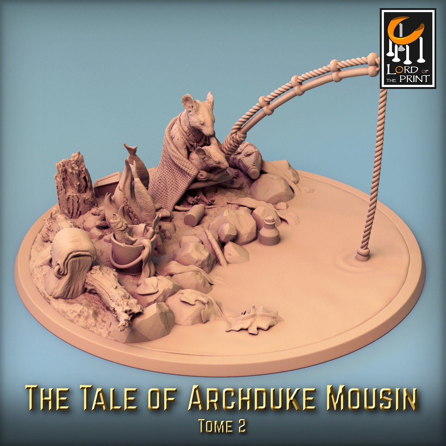 Mouse folk Villagers! Archduke Mousin, Lord of the Print | Dungeons and Dragons | Pathfinder | Table Top RPG | 3D Printed Model