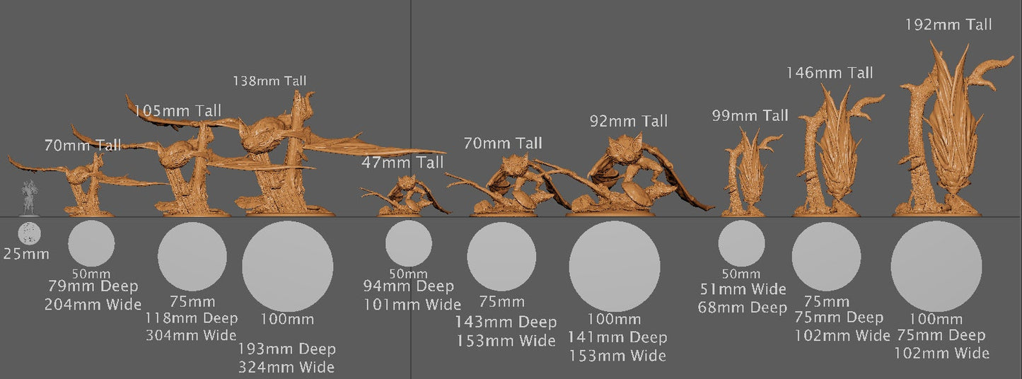 Wild Bats! The Tale of Archduke Mousin Tome 2, Lord of the Print | Dungeons and Dragons | Pathfinder | Table Top RPG | 3D Printed Model