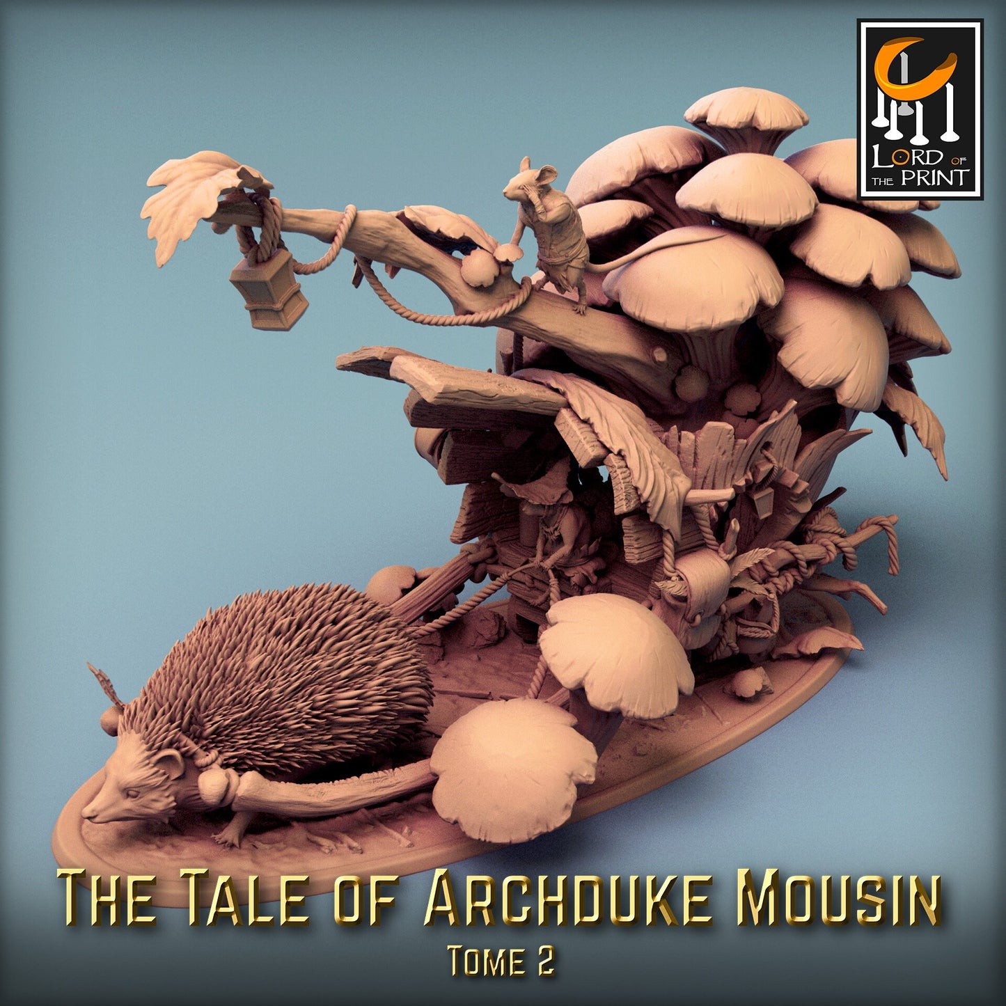 Hedgehog Caravan! Tale of Archduke Mousin Tome 2, Lord of the Print | Dungeons and Dragons | Pathfinder | Table Top RPG | 3D Printed Model