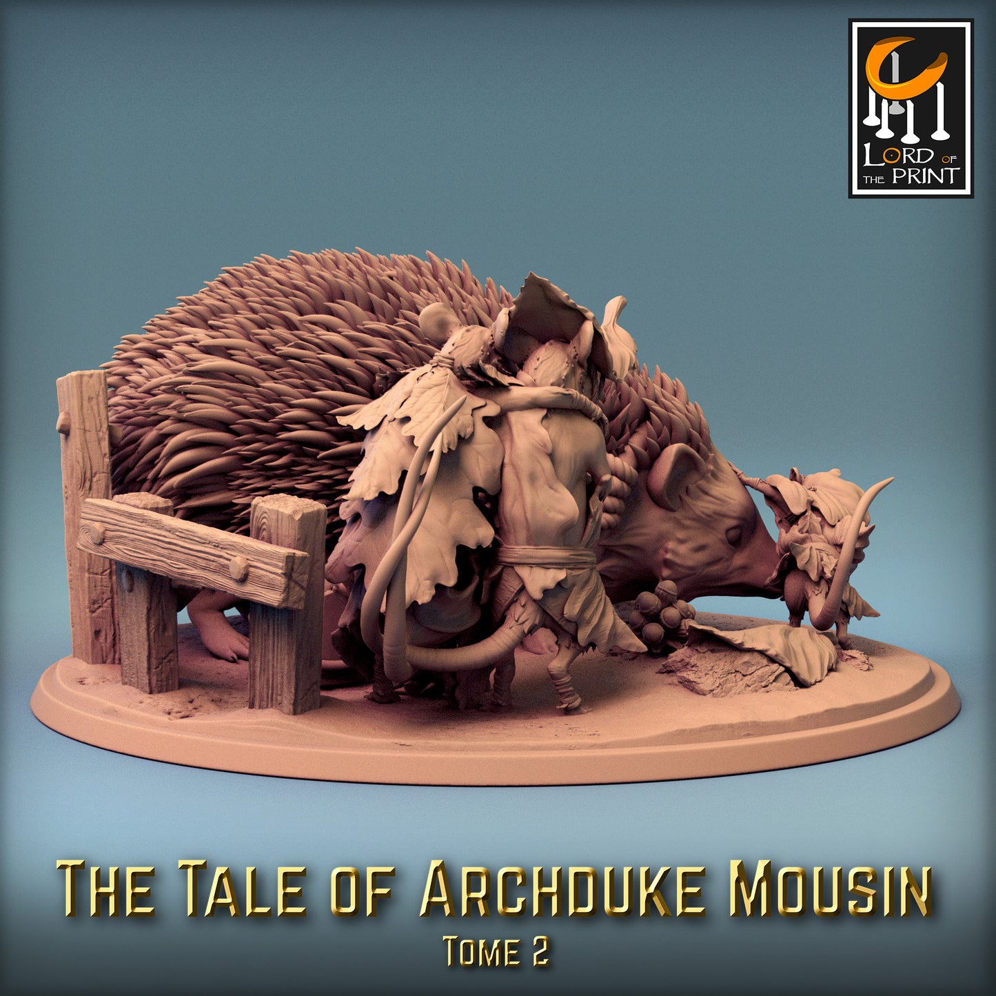 Pet Hedgehog! Tale of Archduke Mousin Tome 2, Lord of the Print | Dungeons and Dragons | Pathfinder | Table Top RPG | 3D Printed Model