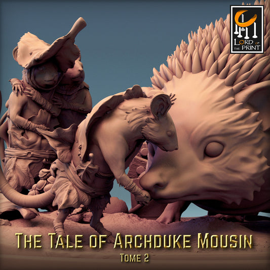 Pet Hedgehog! Tale of Archduke Mousin Tome 2, Lord of the Print | Dungeons and Dragons | Pathfinder | Table Top RPG | 3D Printed Model