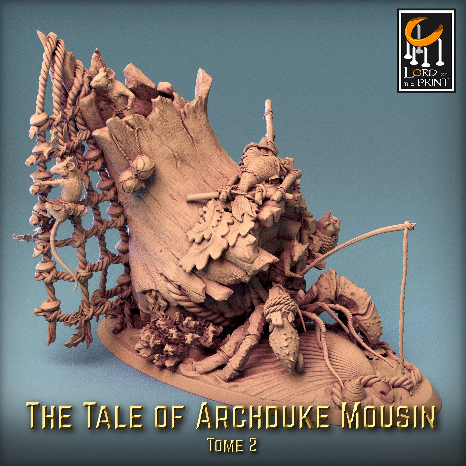 Hermit Crab Merchant! Archduke Mousin Tome 2, Lord of the Print | Dungeons and Dragons | Pathfinder | Table Top RPG | 3D Printed Model