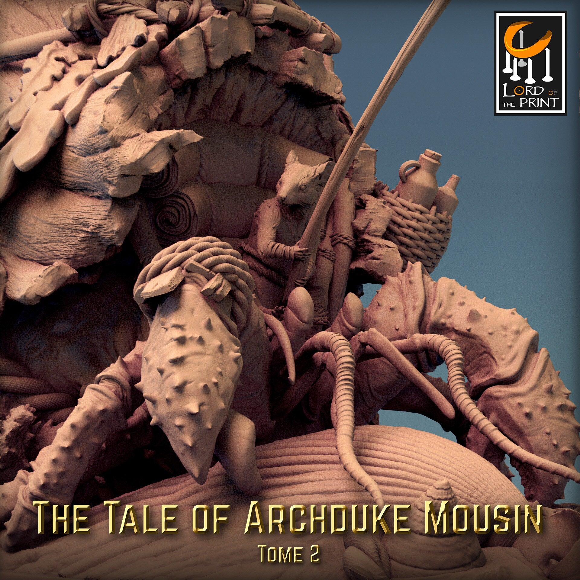 Hermit Crab Merchant! Archduke Mousin Tome 2, Lord of the Print | Dungeons and Dragons | Pathfinder | Table Top RPG | 3D Printed Model