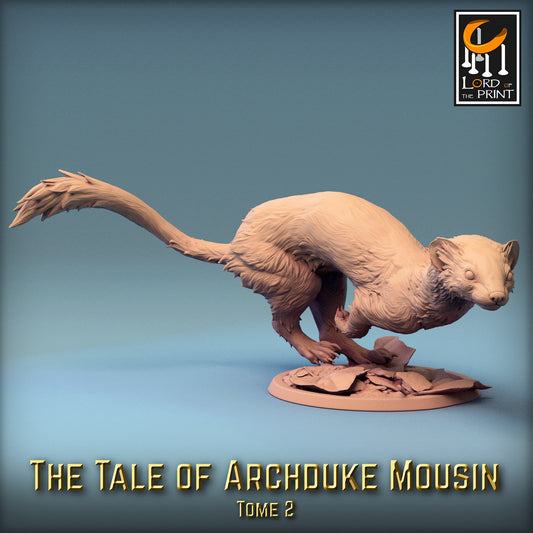 Wild Weasels! The Tale of Archduke Mousin Tome 2, Lord of the Print | Dungeons and Dragons | Pathfinder | Table Top RPG | 3D Printed Model