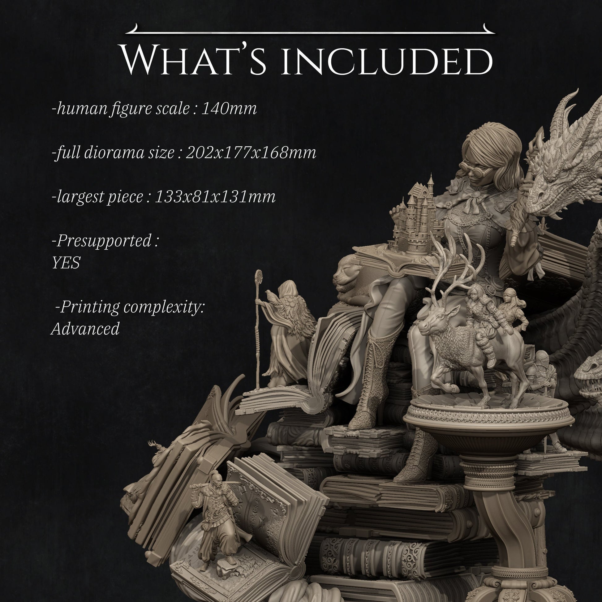 Orinthia the Librarian | Aussie 3D Printed Miniatures and Terrain