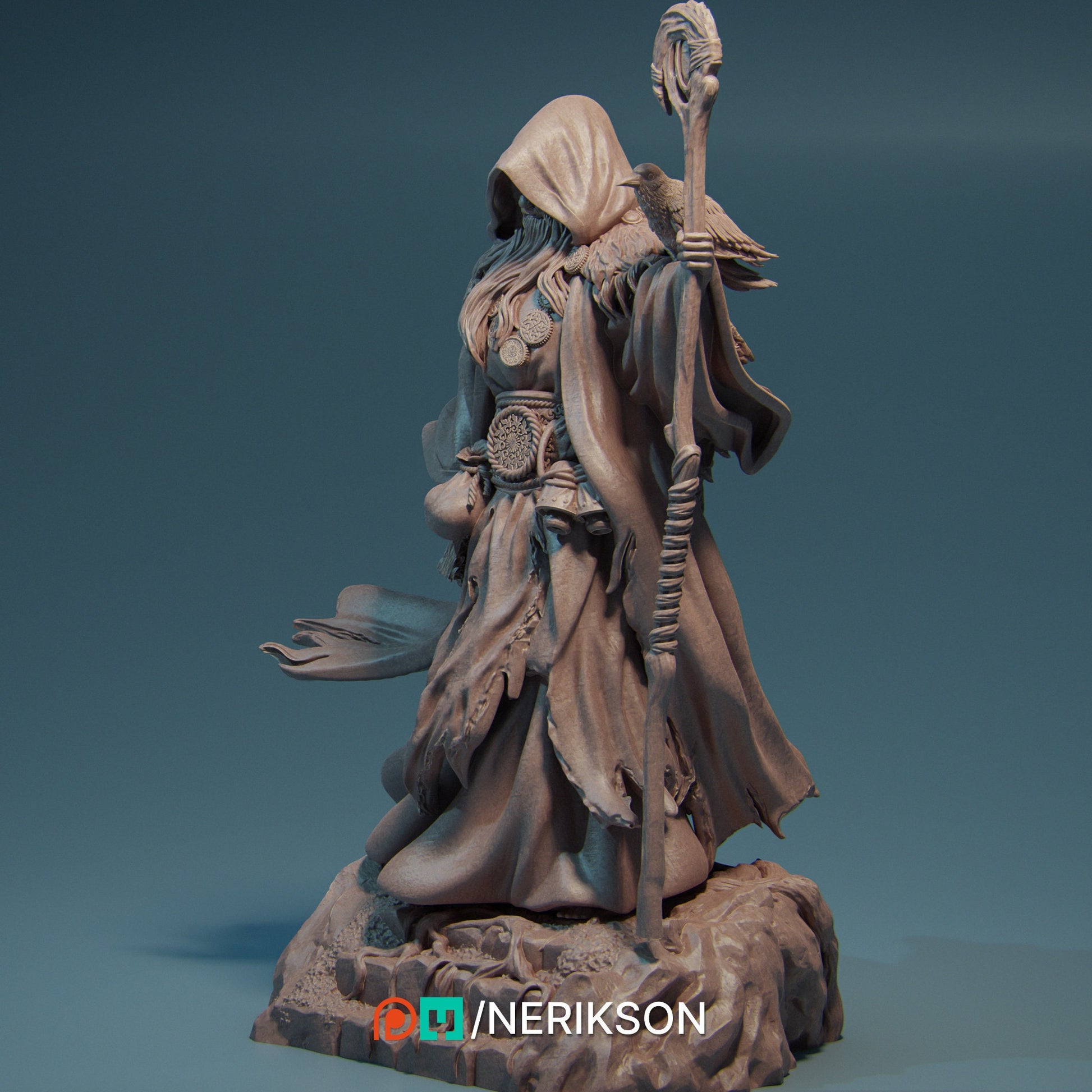 Merlin, Powerful NPC, Ernest Nemirovsky | Dungeons and Dragons | Pathfinder | Table Top RPG | 3D Printed Model