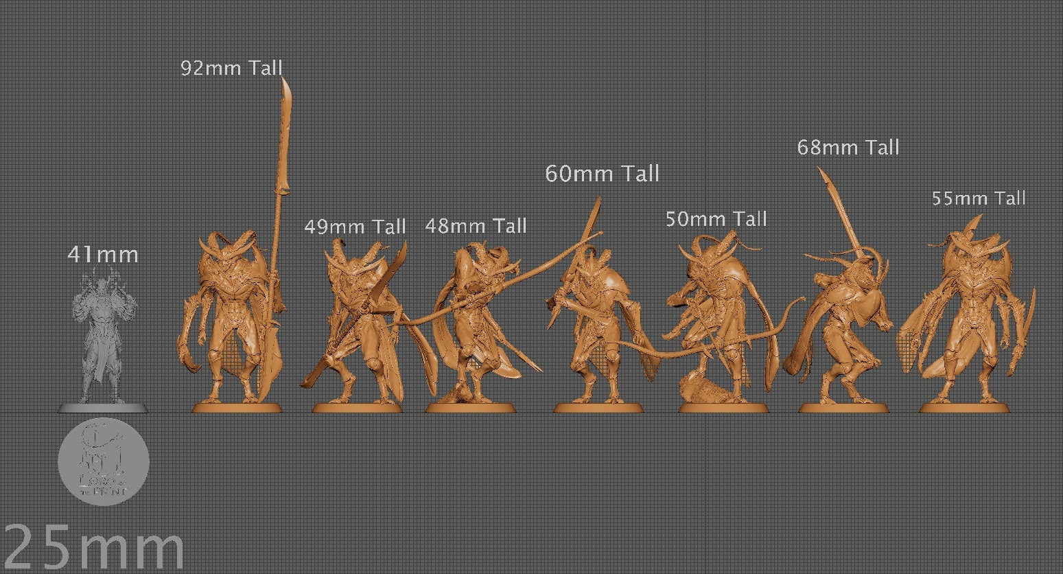 Thri-Kreen, Lord of the Print | Dungeons and Dragons | Pathfinder | Table Top RPG | 3D Printed Model