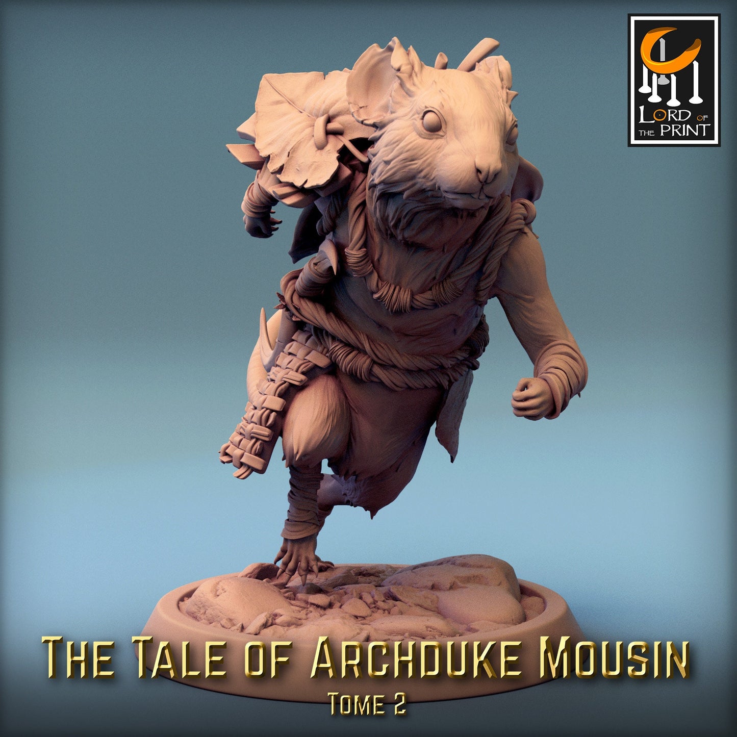 Peasant Adventurer Mice 2! Archduke Mousin, Lord of the Print | Dungeons and Dragons | Pathfinder | Table Top RPG | 3D Printed Model