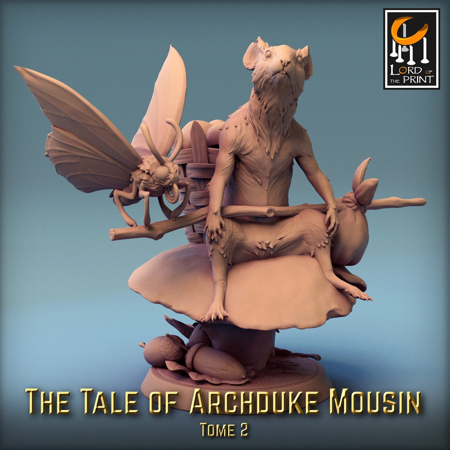 Peasant Adventurer Mice 2! Archduke Mousin, Lord of the Print | Dungeons and Dragons | Pathfinder | Table Top RPG | 3D Printed Model