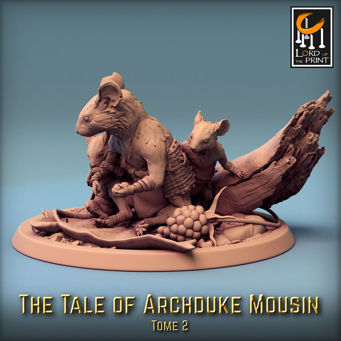 Mouse folk Villagers! Archduke Mousin, Lord of the Print | Dungeons and Dragons | Pathfinder | Table Top RPG | 3D Printed Model