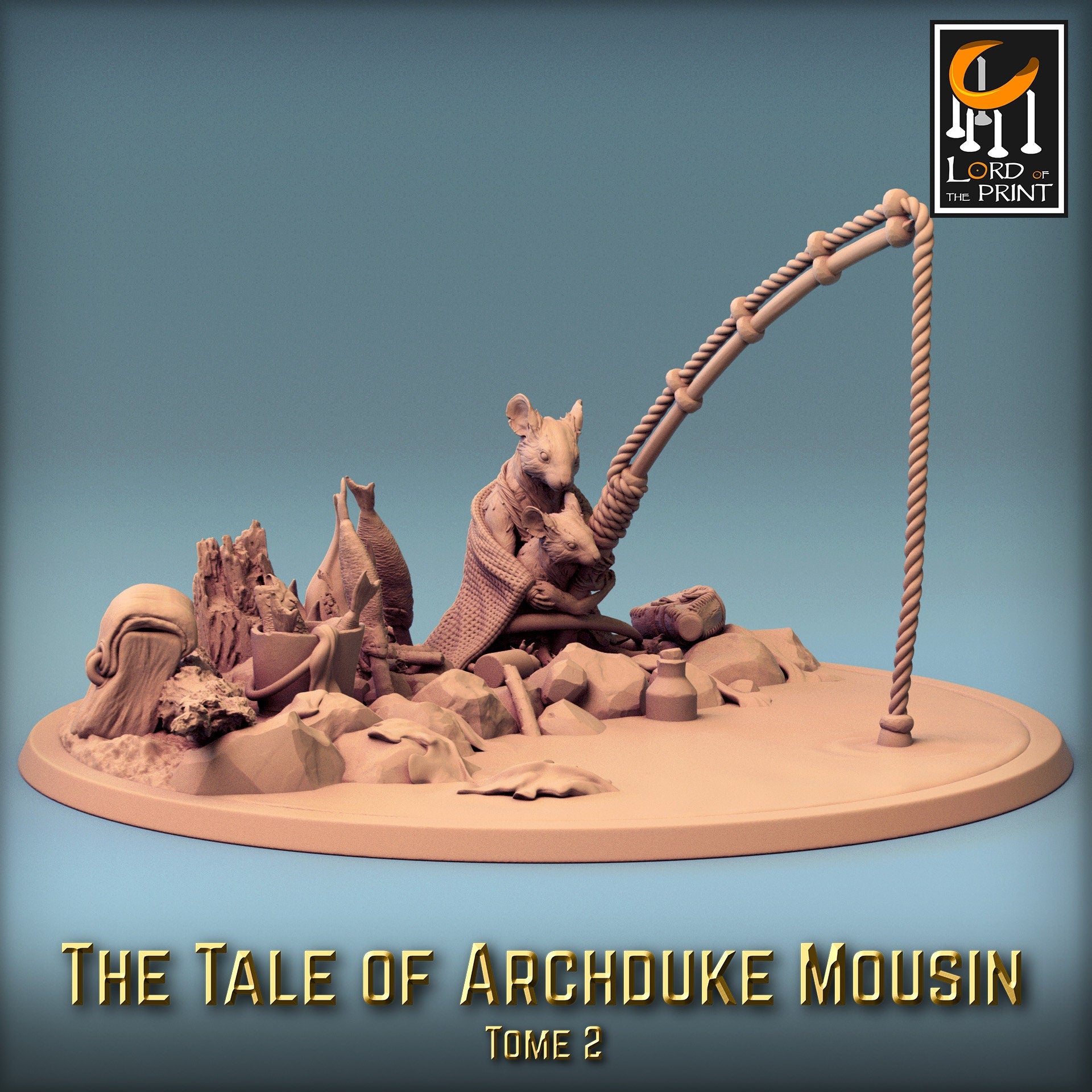 Mouse folk Villagers! Archduke Mousin, Lord of the Print | Dungeons and Dragons | Pathfinder | Table Top RPG | 3D Printed Model