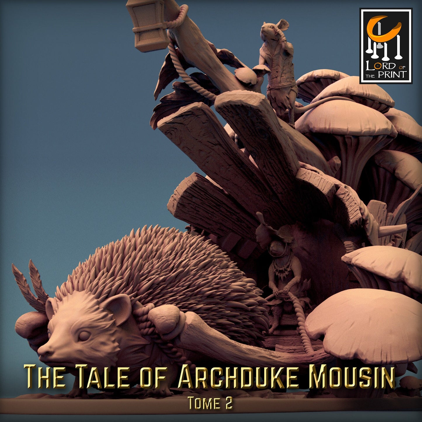 Hedgehog Caravan! Tale of Archduke Mousin Tome 2, Lord of the Print | Dungeons and Dragons | Pathfinder | Table Top RPG | 3D Printed Model