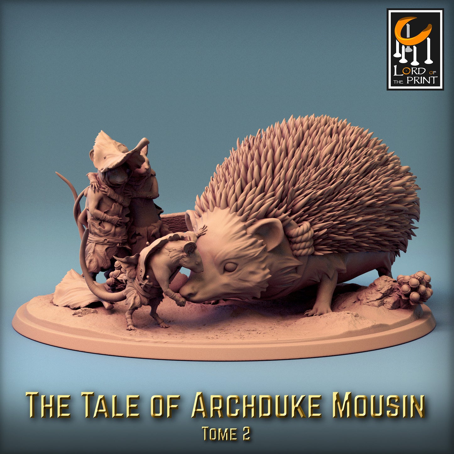 Pet Hedgehog! Tale of Archduke Mousin Tome 2, Lord of the Print | Dungeons and Dragons | Pathfinder | Table Top RPG | 3D Printed Model