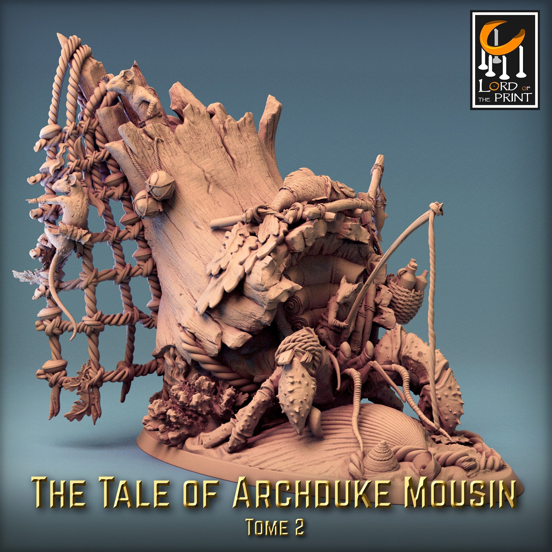 Hermit Crab Merchant! Archduke Mousin Tome 2, Lord of the Print | Dungeons and Dragons | Pathfinder | Table Top RPG | 3D Printed Model