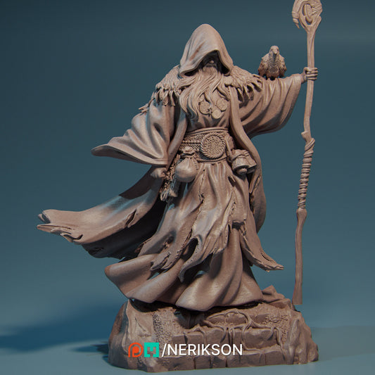 Merlin, Powerful NPC, Ernest Nemirovsky | Dungeons and Dragons | Pathfinder | Table Top RPG | 3D Printed Model