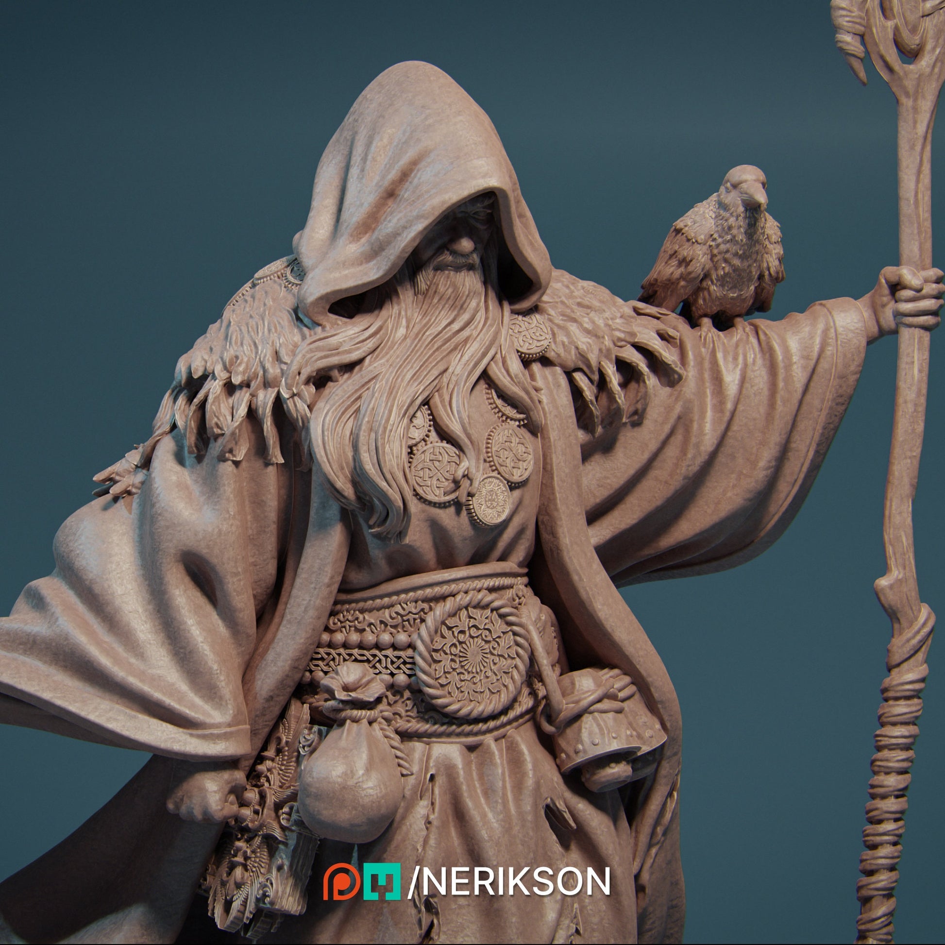 Merlin, Powerful NPC, Ernest Nemirovsky | Dungeons and Dragons | Pathfinder | Table Top RPG | 3D Printed Model