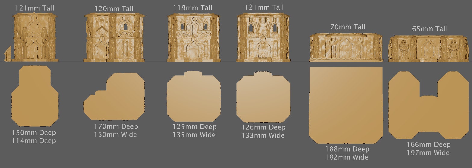 Dwarven Settlement, Miniature Land | Dungeons and Dragons | Pathfinder | Table Top RPG | 3D Printed Model