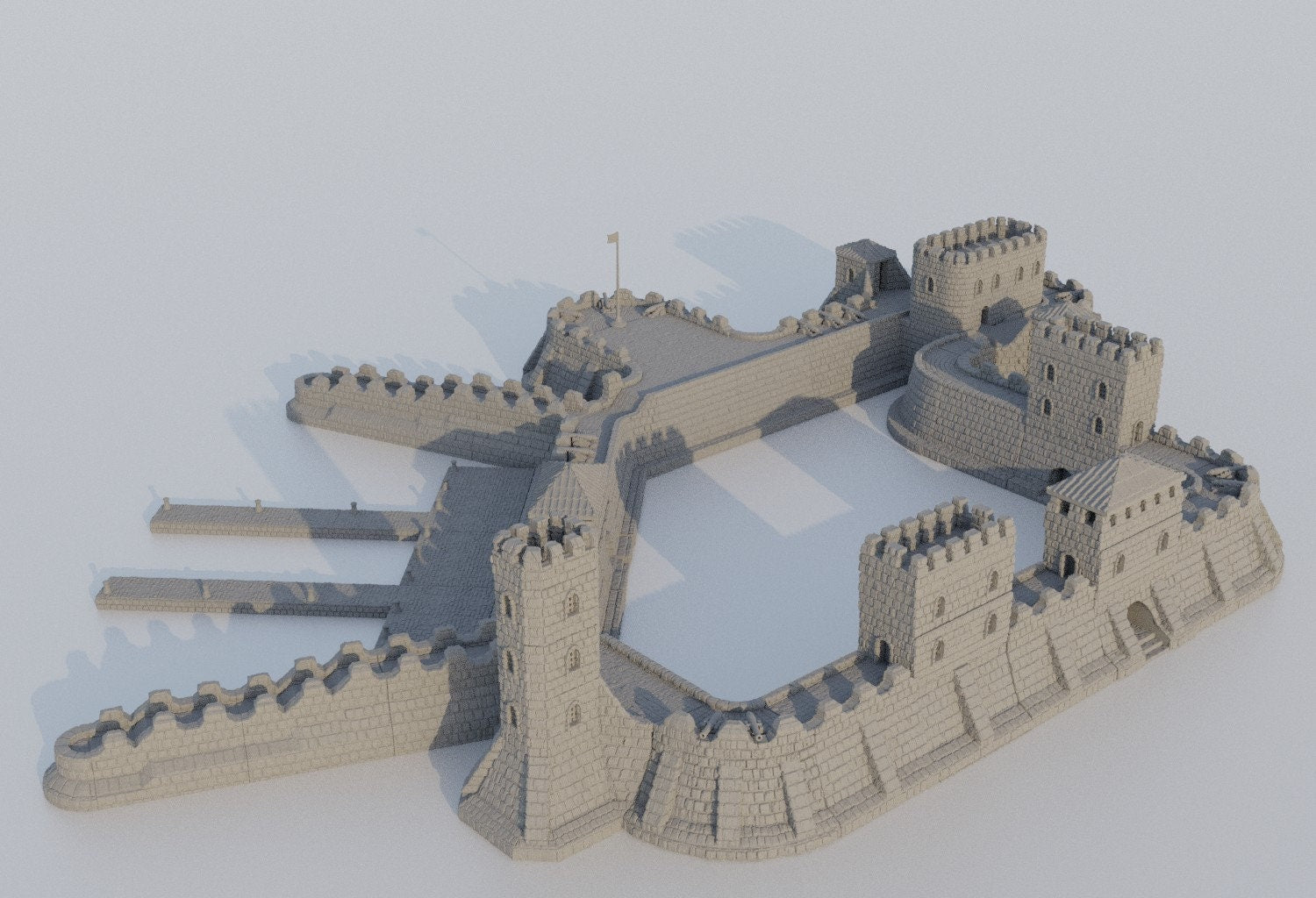 Fortified Colonial Port | Aussie 3D Printed Miniatures and Terrain