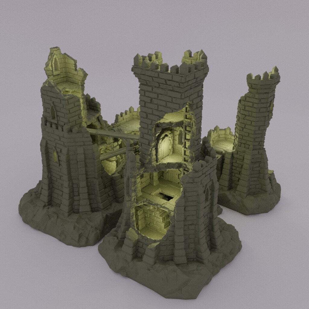 Small Desert Outpost, Miniature Land | Dungeons and Dragons | Pathfinder | Table Top RPG | 3D Printed Model